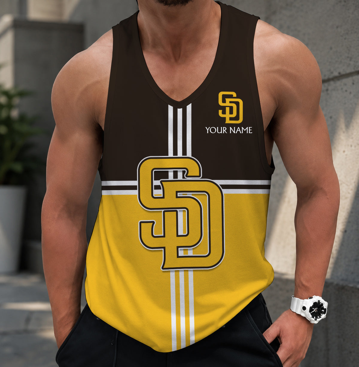 LIMITED EDITION - NEW CUSTOMIZED MLB18 SAN DIEGO PADRES UNISEX TANK TOP