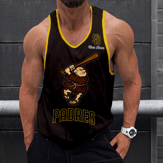 LIMITED EDITION - NEW CUSTOMIZED MLB18 SAN DIEGO PADRES UNISEX TANK TOP
