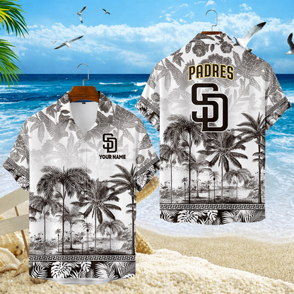 LIMITED EDITION - NEW CUSTOMIZED MLB18 SDP SAN DIEGO PADRES UNISEX HAWAIIAN SHIRT