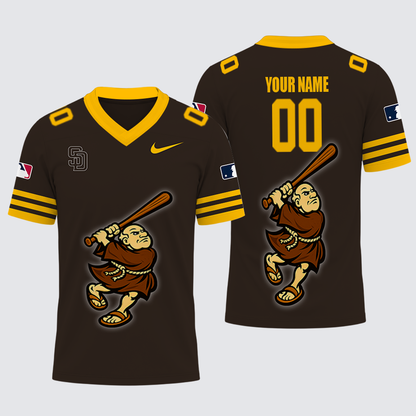 [FLASH SALE] NEW CUSTOMIZED MLB18 SDP SAN DIEGO PADRES FOOTBALL JERSEY