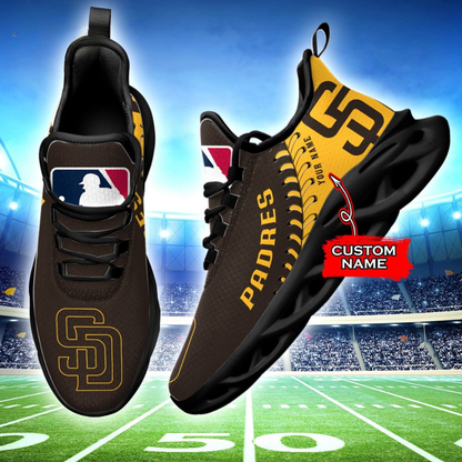 [FLASH SALE] NEW CUSTOMIZED MLB18 SDP SAN DIEGO PADRES MAX SOUL SHOES
