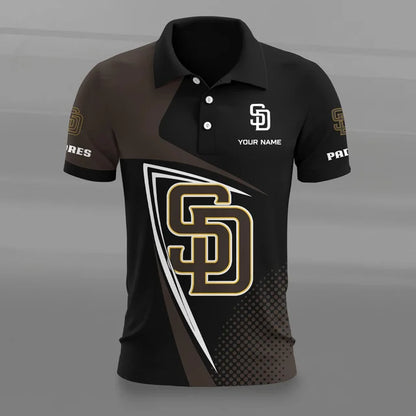 [FLASH SALE] NEW CUSTOMIZED MLB18 SDP SAN DIEGO PADRES POLO SHIRT