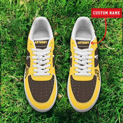 [FLASH SALE] NEW CUSTOMIZED MLB18 SDP SAN DIEGO PADRES AF1 SHOES