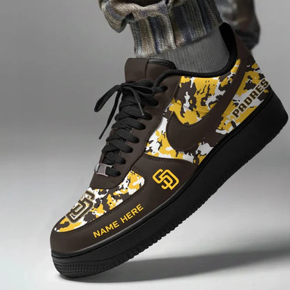 [FLASH SALE] NEW CUSTOMIZED MLB18 SDP SAN DIEGO PADRES AF1 SHOES