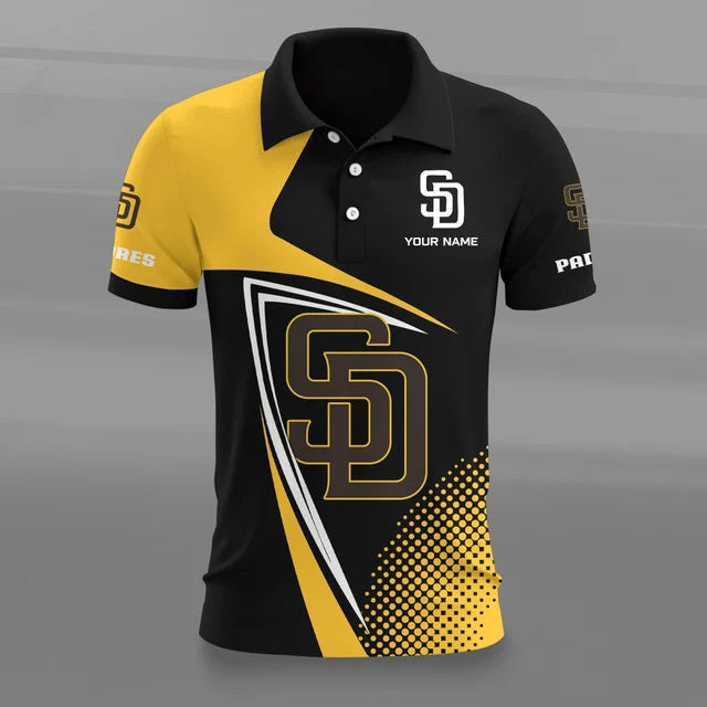 [FLASH SALE] NEW CUSTOMIZED MLB18 SDP SAN DIEGO PADRES POLO SHIRT