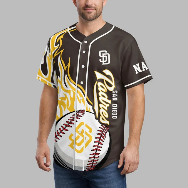 [FLASH SALE] NEW CUSTOMIZED MLB18 SDP SAN DIEGO PADRES BASEBALL JERSEY