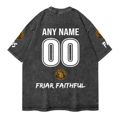 [FLASH SALE] NEW CUSTOMIZED MLB18 SDP SAN DIEGO PADRES MULTICOLOR WASHED TEE