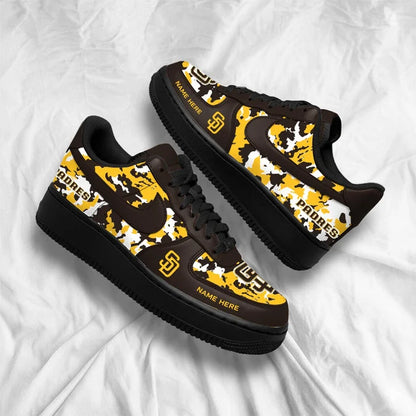 [FLASH SALE] NEW CUSTOMIZED MLB18 SDP SAN DIEGO PADRES AF1 SHOES