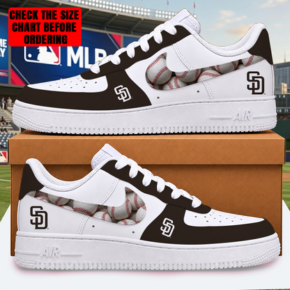LIMITED EDITION - NEW CUSTOMIZED MLB18 SDP SAN DIEGO PADRES AF1 SHOES