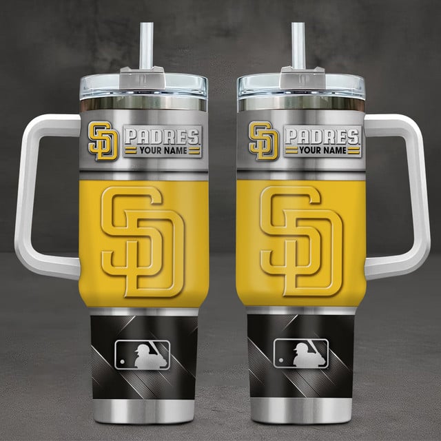 LIMITED EDITION - NEW CUSTOMIZED MLB18 SDP SAN DIEGO PADRES TUMBLER CUP
