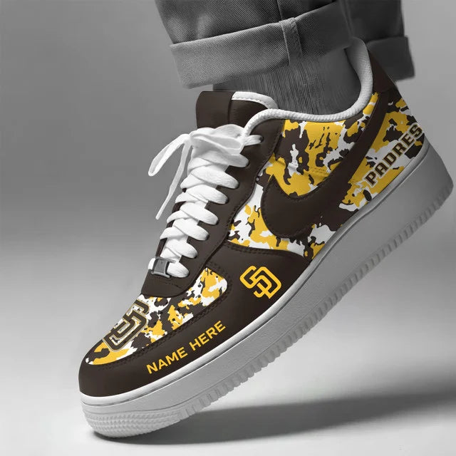 [FLASH SALE] NEW CUSTOMIZED MLB18 SDP SAN DIEGO PADRES AF1 SHOES