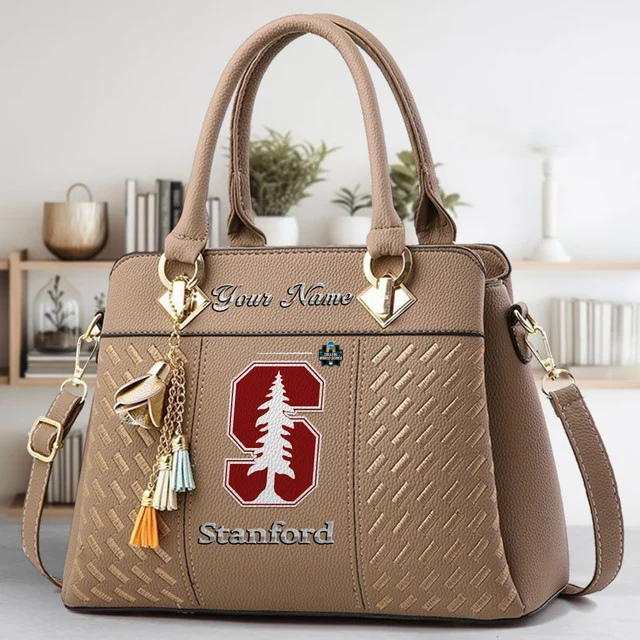 LIMITED EDITION - NEW CUSTOMIZED NCAA CWS18 STC STANFORD CARDINAL ZIP HANDBAG MULTICOLOR