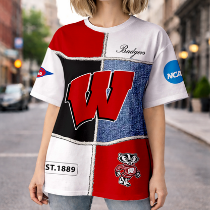 VIRAL EDITION - NEW CUSTOMIZED NCAA FBS18 WSB WS BADGERS HOODIE, T-SHIRTS, ZIP HOODIE, SWEATSHIRTS & POLO SHIRT