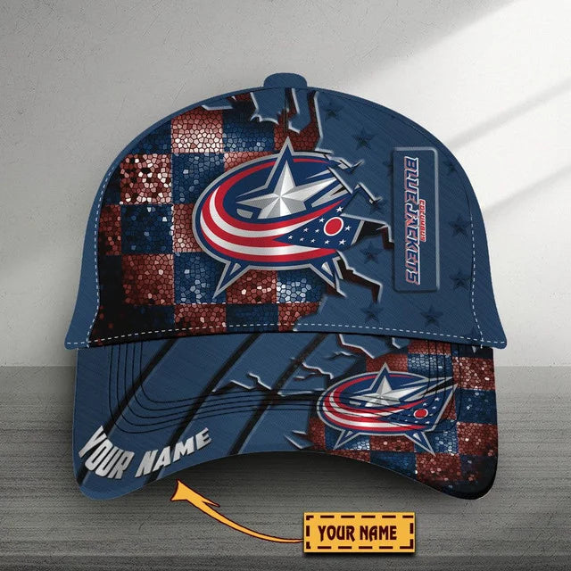 VIRAL EDITON - NEW CUSTOMIZED NHL18 CBJ COLUMBUS BLUE JACKETS CLASSIC CAP