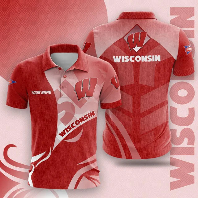 MEGA SALE - NEW CUSTOMIZED NCAA FBS18 WSB WISCONSIN BADGERS HOODIE, T-SHIRTS, ZIP HOODIE, SWEATSHIRTS & POLO SHIRT