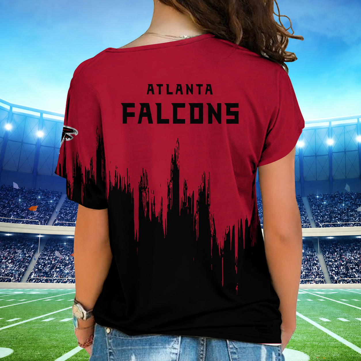 [SPECIAL OFFER] NEW CUSTOMIZED NFL18 ATF ATLANTA FALCONS SHOULDER SHIRT
