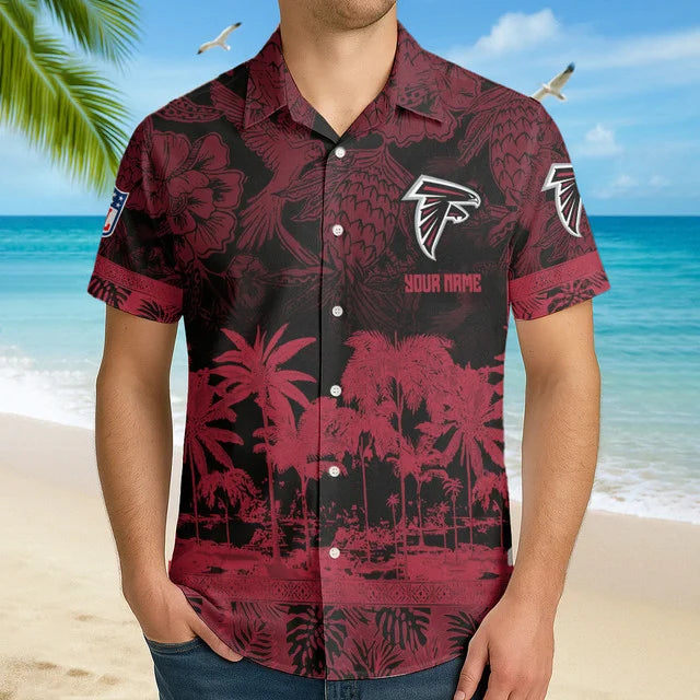 LIMITED EDITION - NEW CUSTOMIZED NFL18 ATF ATLANTA FALCONS UNISEX HAWAIIAN SHIRT
