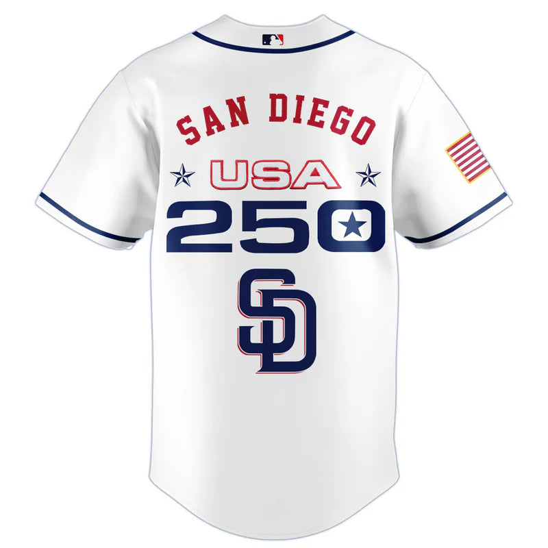 LIMITED EDITION - NEW CUSTOMIZED MLB18 SDP SAN DIEGO PADRES BASEBALL JERSEY