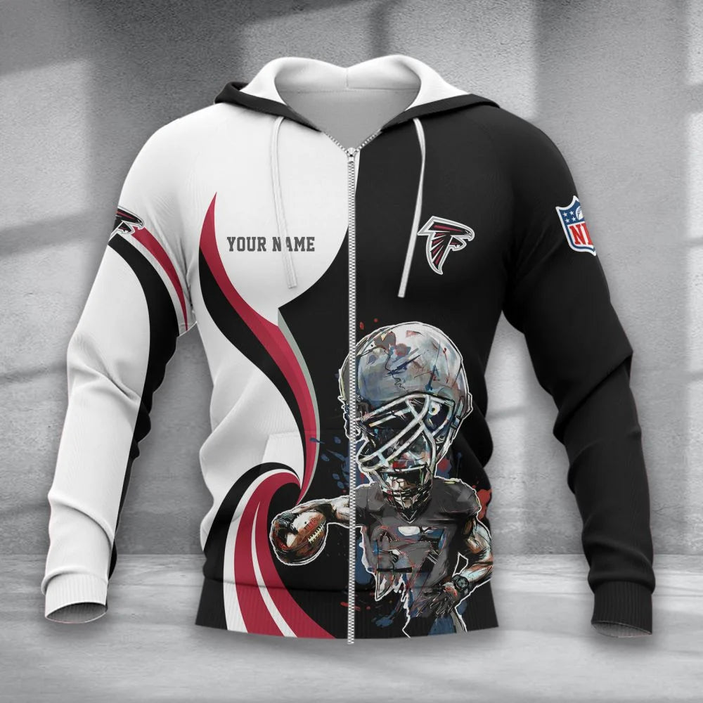 LIMITED EDITION - NEW CUSTOMIZED NFL18 ATF ATLANTA FALCONS T-SHIRT, POLO SHIRT, ZIP POLO SHIRT, SWEATSHIRT, HOODIE & ZIP HOODIE