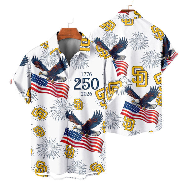 LIMITED EDITION - NEW CUSTOMIZED MLB18 SDP SAN DIEGO PADRES UNISEX HAWAIIAN SHIRT