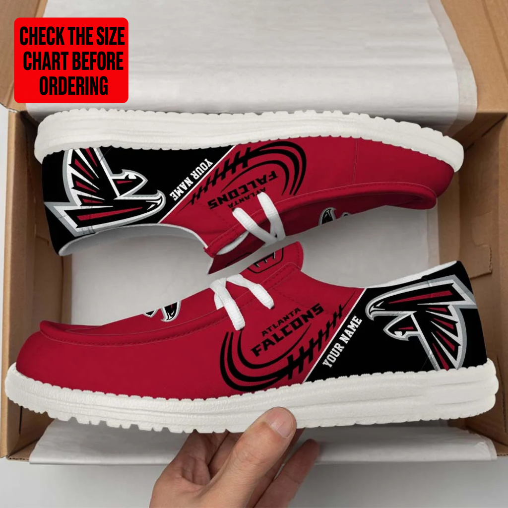 [SPECIAL OFFER] NEW CUSTOMIZED NFL18 ATF ATLANTA FALCONS LOAFER SHOES