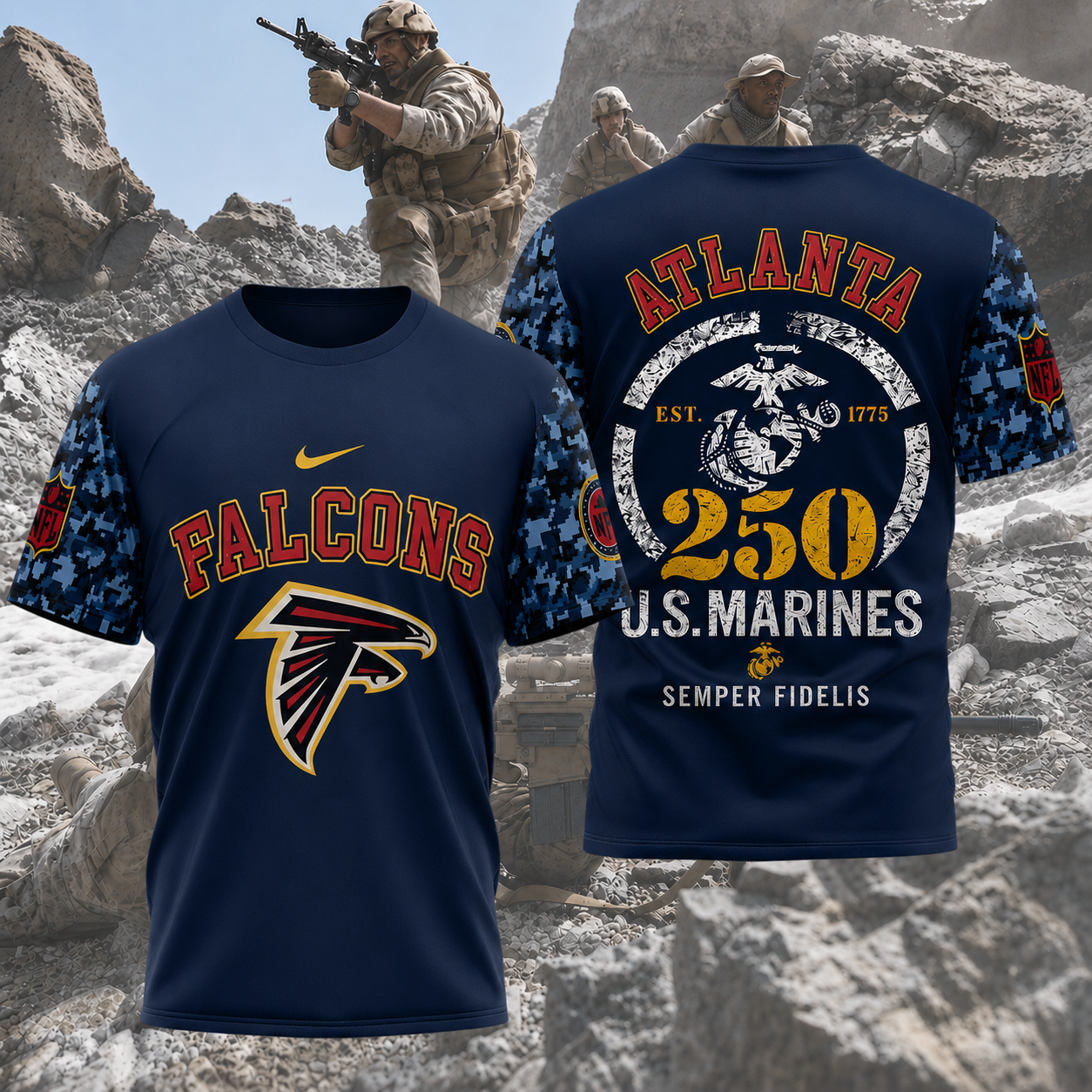 LIMITED EDITION - NEW CUSTOMIZED NFL18 ATF ATLANTA FALCONS T-SHIRT, HOODIE, ZIP HOODIE