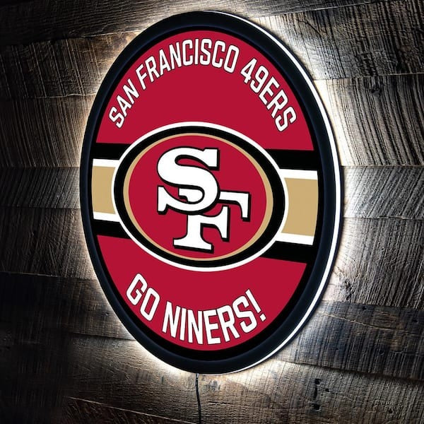 LIMITED EDITION - NEW PREMIUM NFL11 SF49 SAN FRANCISCO 49ERS LED LIGHT WALL DECOR