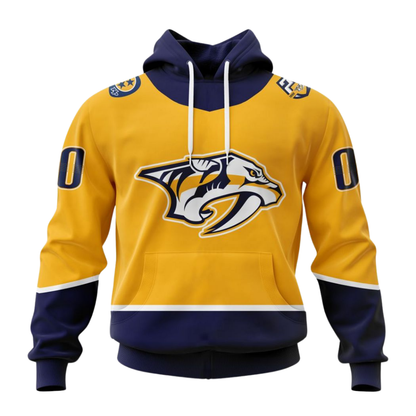 LIMITED EDITION - NEW CUSTOMIZED NHL31 NVP NASHVILLE PREDATORS COMBO HOODIE & LONGPANTS