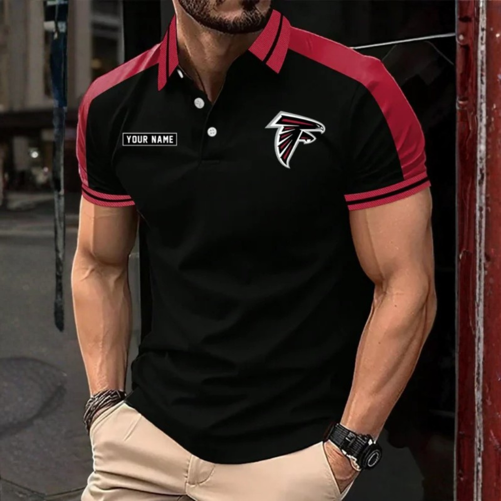 [SPECIAL OFFER] NEW CUSTOMIZED NFL18 ATF ATLANTA FALCONS POLO SHIRT
