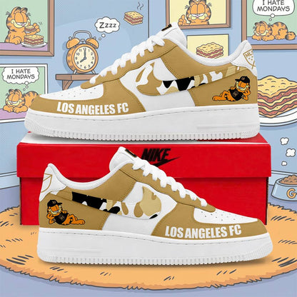 FINAL SALE - NEW CUSTOMIZED MLS18 LAF LA FC x GARFIELD AF1 SNEAKERS