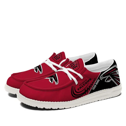 [SPECIAL OFFER] NEW CUSTOMIZED NFL18 ATF ATLANTA FALCONS LOAFER SHOES