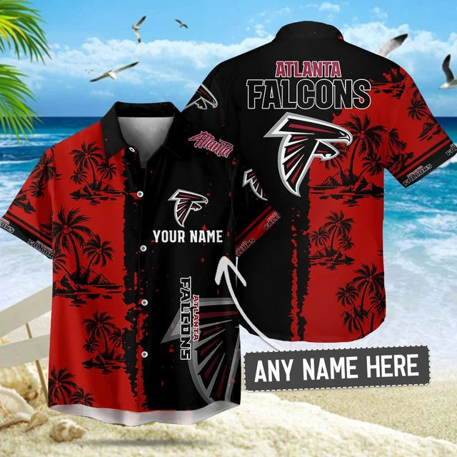 LIMITED EDITION - NEW CUSTOMIZED NFL18 ATF ATLANTA FALCONS UNISEX HAWAIIAN SHIRT & SHORTS SET
