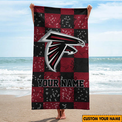 LIMITED EDITION - NEW CUSTOMIZED NFL18 ATF ATLANTA FALCONS BEACH TOWEL