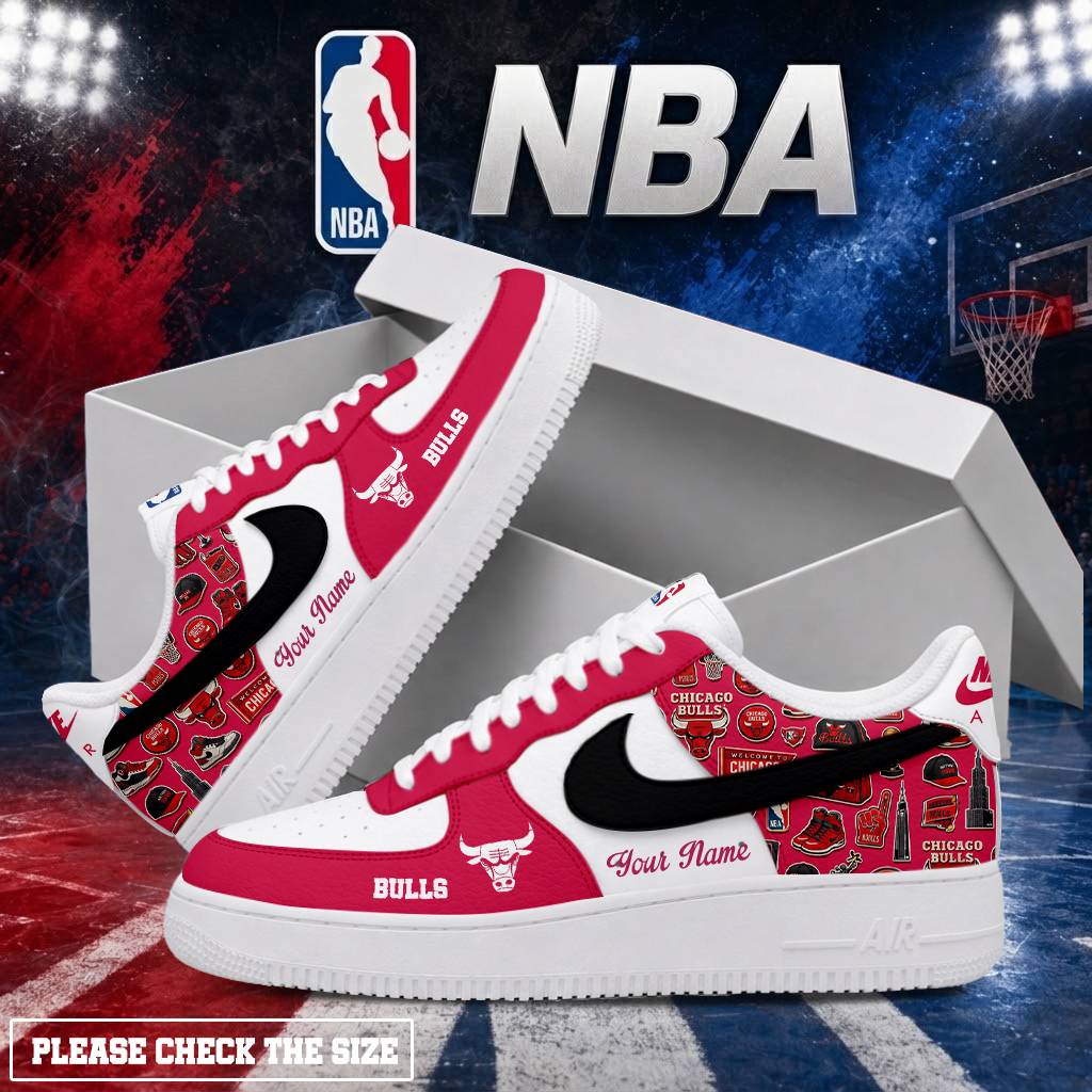 LIMITED EDITION - NEW CUSTOMIZED NBA19 CBU CHICAGO BULLS AF1 SHOES