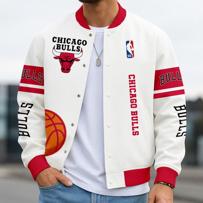 LIMITED EDITION - NEW CUSTOMIZED NBA19 CB CHICAGO BULLS BASEBALL JACKET