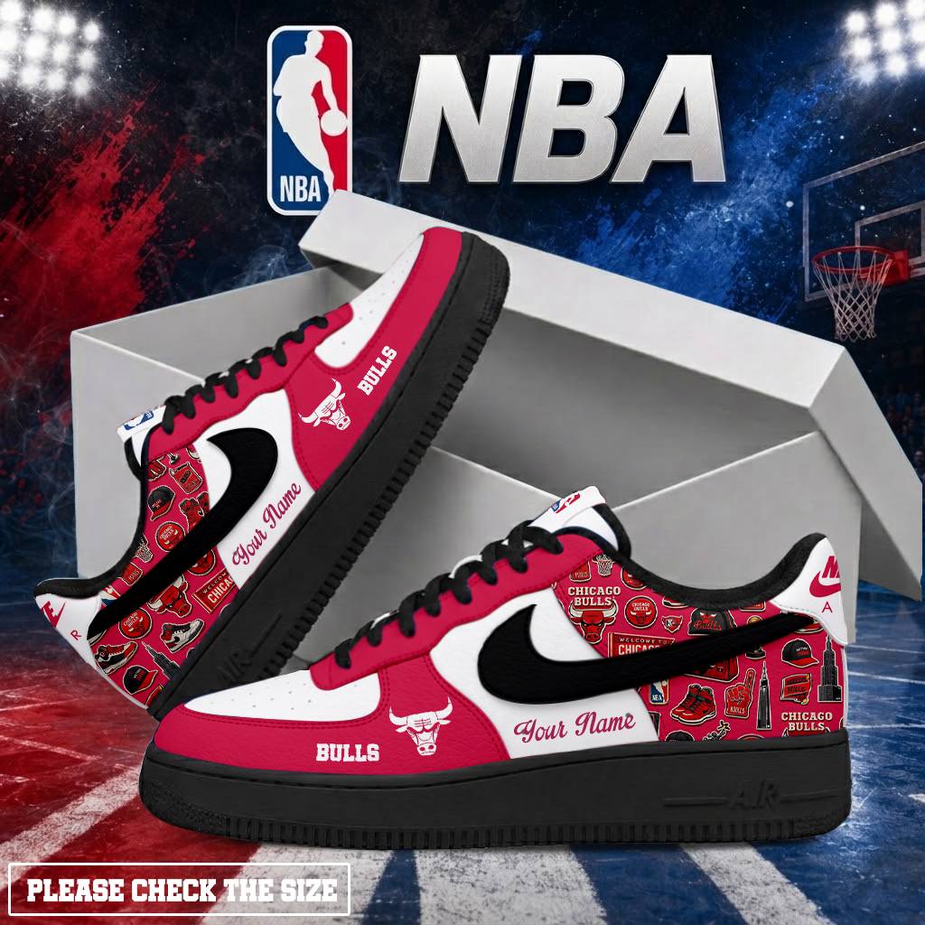 LIMITED EDITION - NEW CUSTOMIZED NBA19 CBU CHICAGO BULLS AF1 SHOES