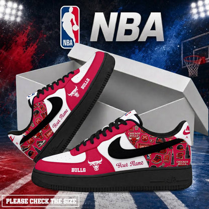 LIMITED EDITION - NEW CUSTOMIZED NBA19 CBU CHICAGO BULLS AF1 SHOES
