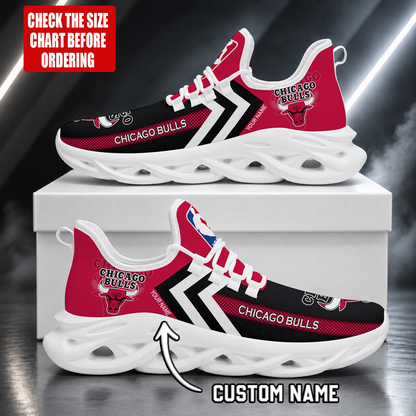 FINAL SALE - NEW CUSTOMIZED NBA19 CBU CHICAGO BULLS MAX SOUL SHOES