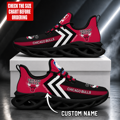 FINAL SALE - NEW CUSTOMIZED NBA19 CBU CHICAGO BULLS MAX SOUL SHOES