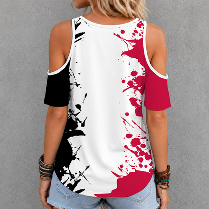 [HOT DEAL] NEW CUSTOMIZED NBA19 CBU CHICAGO BULLS CRISS CROSS V-NECK TOP