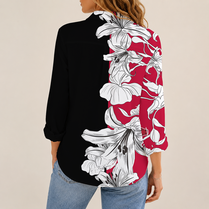 [HOT DEAL] NEW CUSTOMIZED NBA19 CBU CHICAGO BULLS WOMEN CASUAL SHIRT FOR FAN