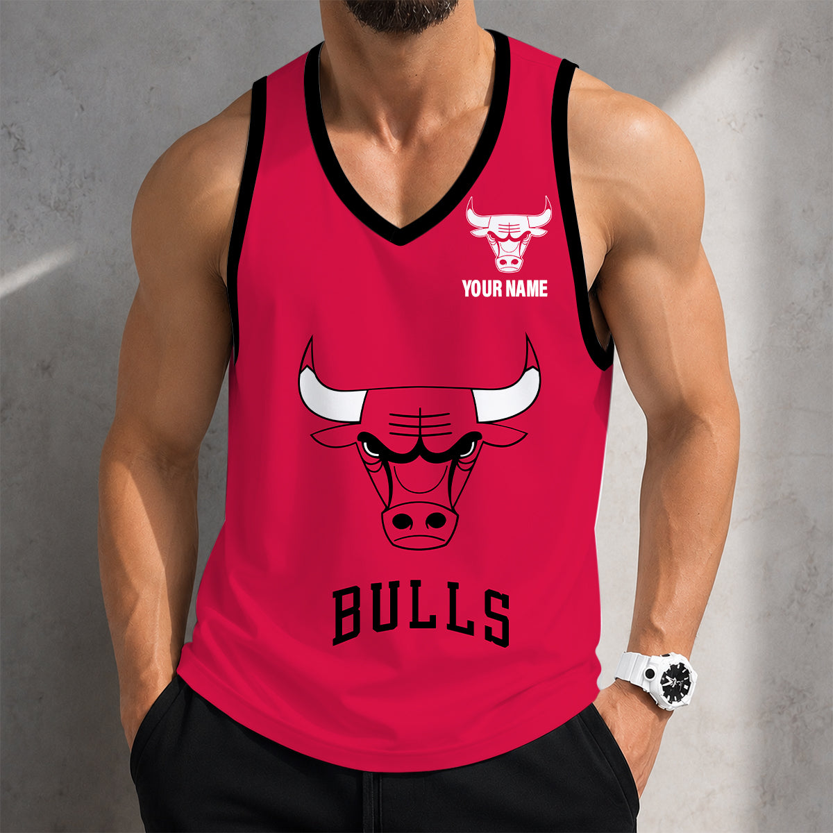 LIMITED EDITION - NEW CUSTOMIZED NBA19 CBU CHICAGO BULLS UNISEX TANK TOP