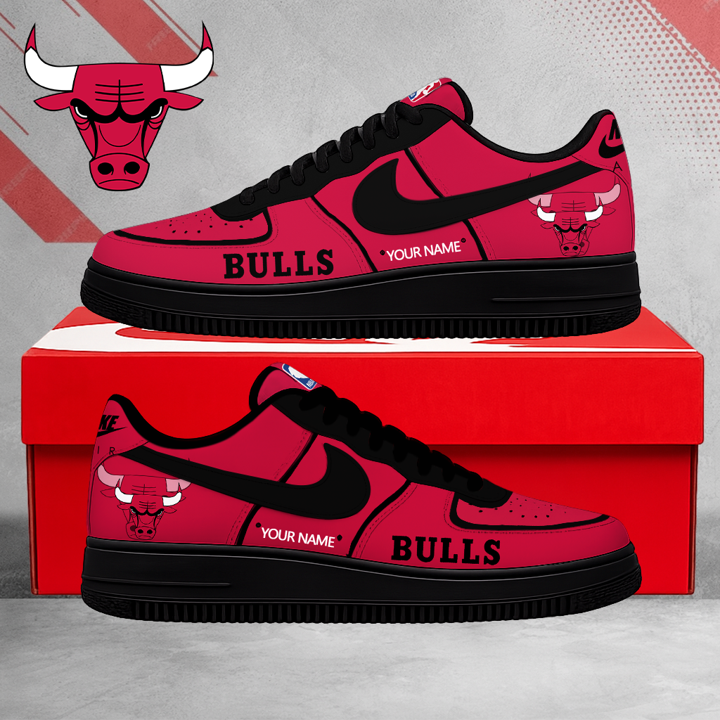 LIMITED EDITION - NEW CUSTOMIZED NBA19 CBU CHICAGO BULLS AF1 SNEAKERS