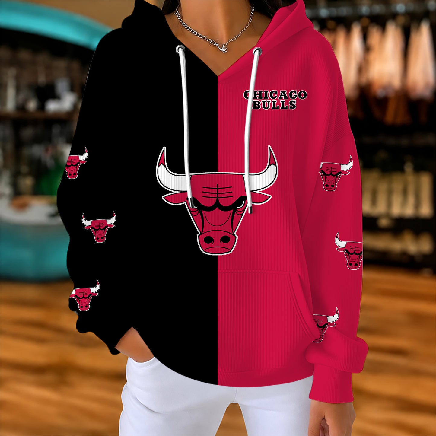 [HOT DEAL] NEW CUSTOMIZED NBA19 CBU CHICAGO BULLS  RIBBED HOODIE & SWEATSHIRT