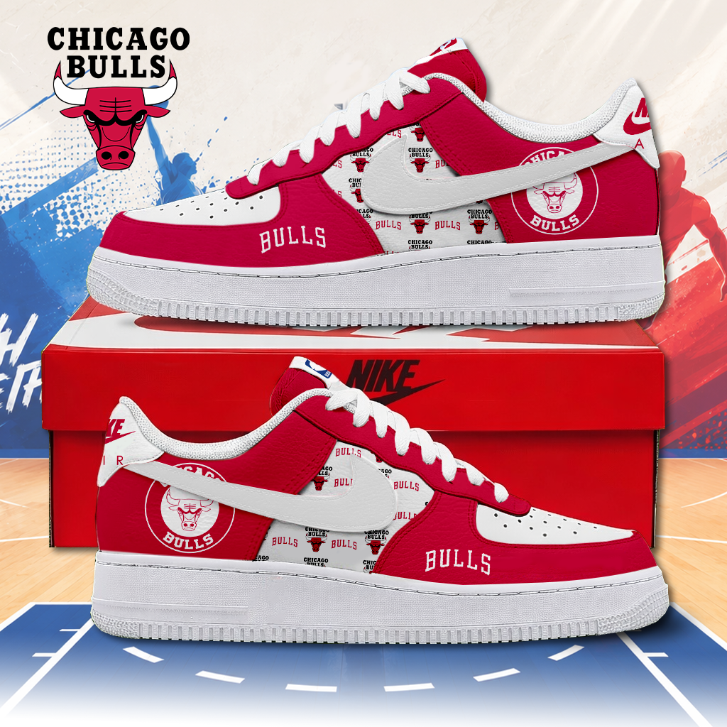 LIMITED EDITION - NEW CUSTOMIZED NBA19 CBU CHICAGO BULLS AF1 SNEAKERS