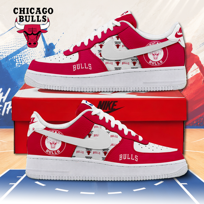 LIMITED EDITION - NEW CUSTOMIZED NBA19 CBU CHICAGO BULLS AF1 SNEAKERS