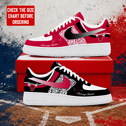 VIRAL EDITION - NEW CUSTOMIZED NBA19 CBU CHICAGO BULLS AF1 SNEAKERS
