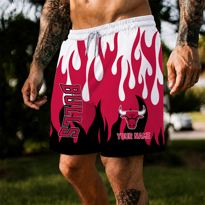 [HOT DEAL] NEW CUSTOMIZED NBA19 CBU CHICAGO BULLS SHORT PANTS
