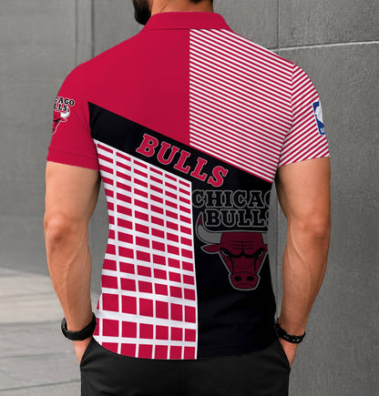 LIMITED EDITION - NEW CUSTOMIZED NBA19 CBU CHICAGO BULLS POLO SHIRT