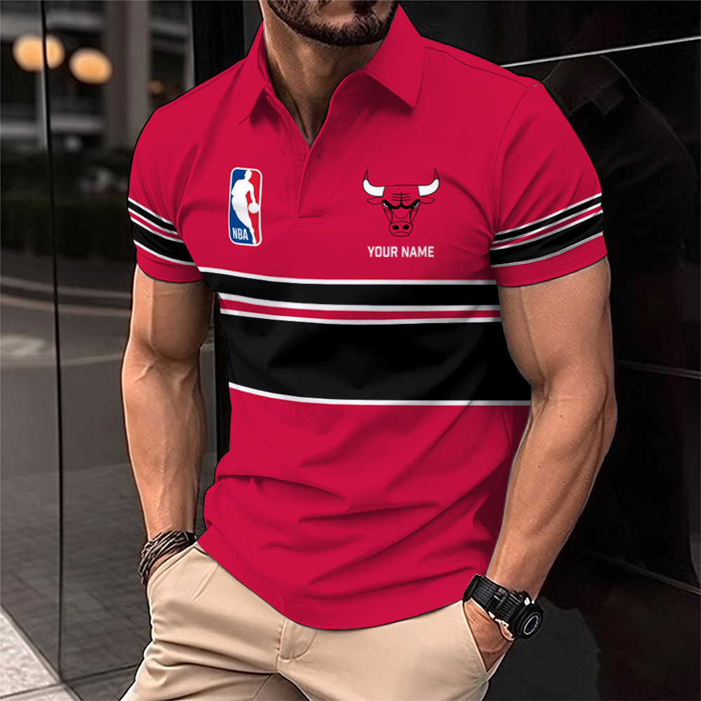 [HOT DEAL] NEW CUSTOMIZED NBA19 CBU CHICAGO BULLS POLO SHIRT